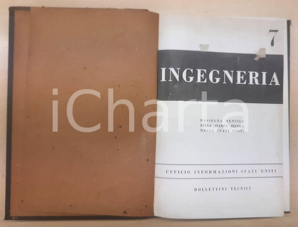 Giornale, rivista storica 1946 Rassegna stampa tecnica Stati Uniti  Bollettini INGEGNERIA INDUSTRIA 1