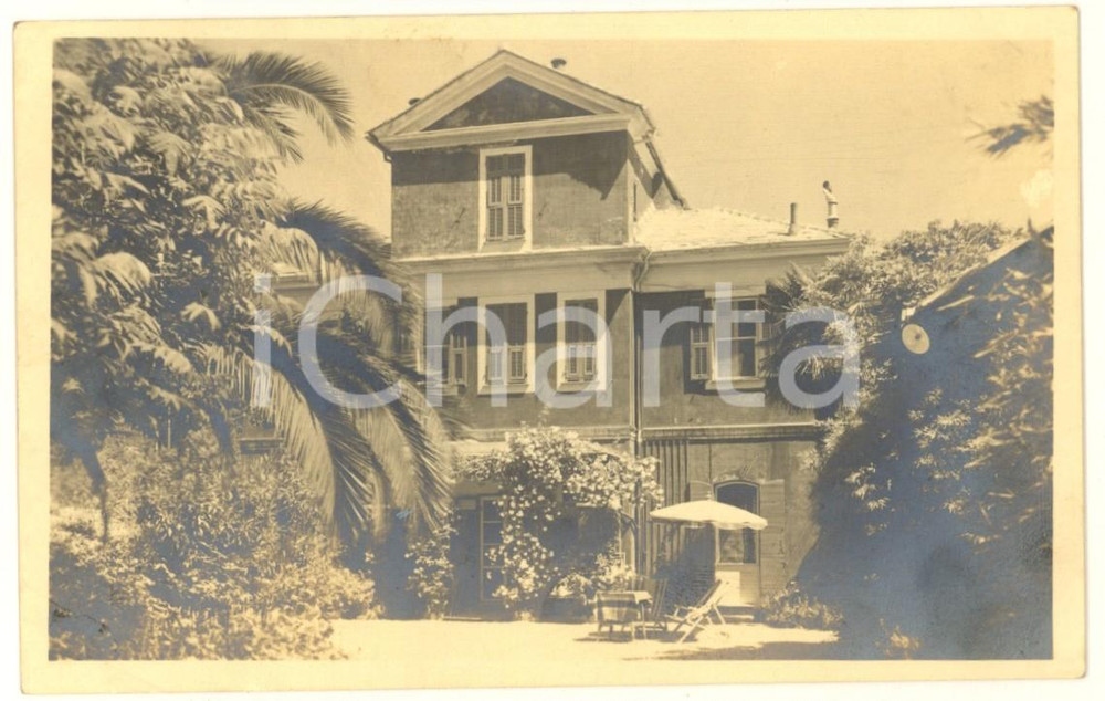 Fotografia d epoca originale 1930 ca ALASSIO SV Villino Romano  Fotografia 14x9 cm 1