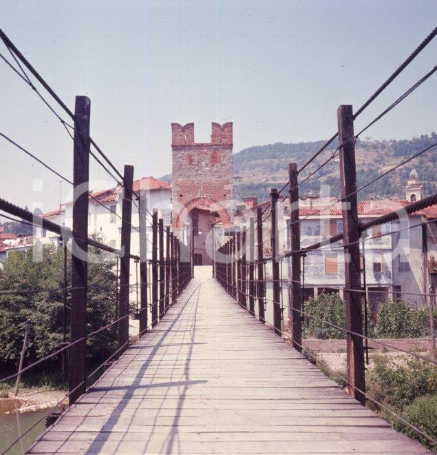 Fotografia d epoca originale 1960ca MILLESIMO SV Porta e Ponte della Gaietta sul Bormida POSITIVO ORIGIN. 1 1