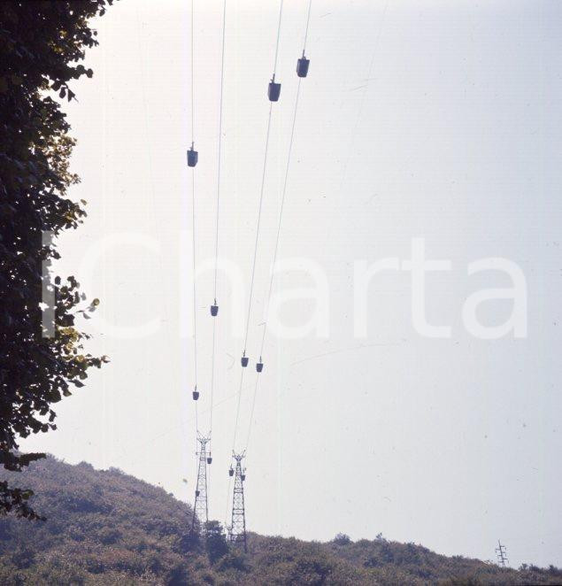 Fotografia d epoca originale 1960ca BRAGNO SV Teleferica per carbone da Savona POSITIVO ORIGINALE 1
