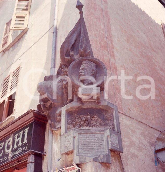 Fotografia d epoca originale 1960ca CAIRO MONTENOTTE SV Casa natale di Cesare ABBA POSITIVO ORIGINALE 1