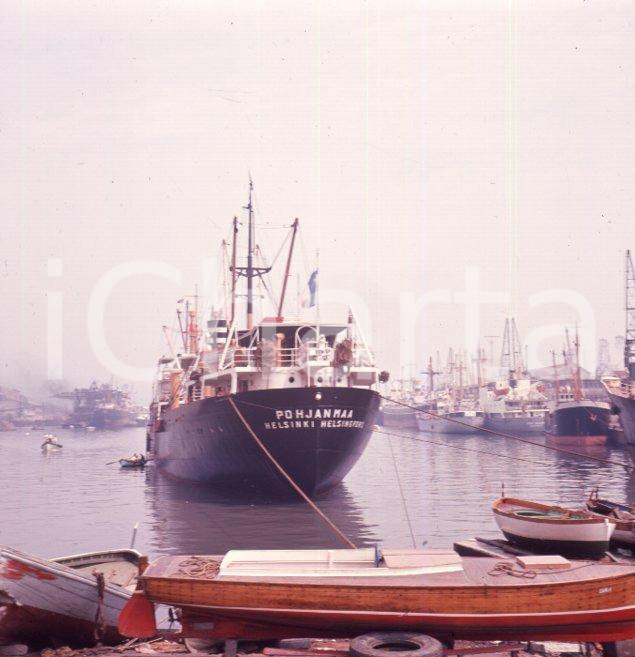 Fotografia d epoca originale 1960ca SAVONA Nave finlandese  POHJANMAA attraccata  POSITIVO ORIGINALE 1
