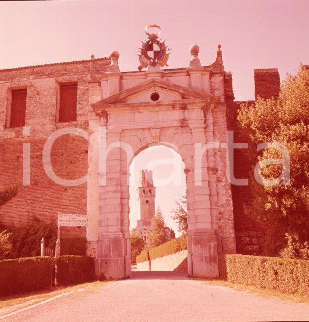 Fotografia d epoca originale 1960ca SAN SALVATORE TV Entrata del Castello di Susegana POSITIVO ORIGINALE 1