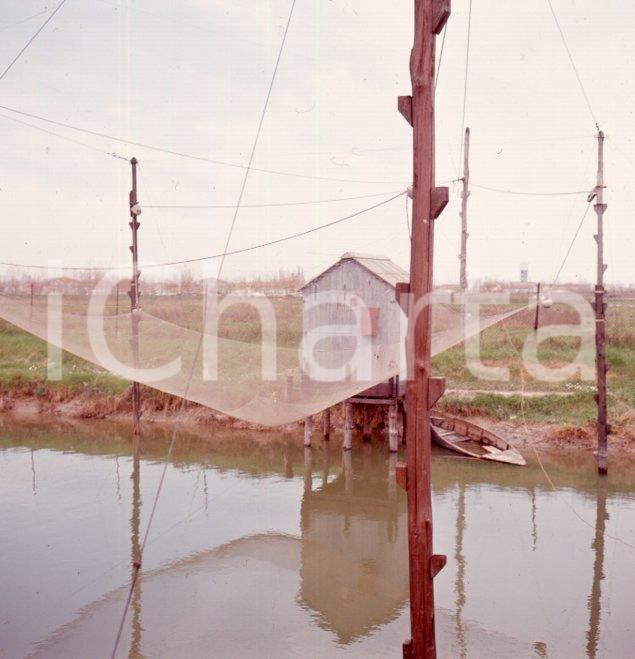 Fotografia d epoca originale 1960ca CERVIA RA Rete da pesca POSITIVO ORIGINALE 1