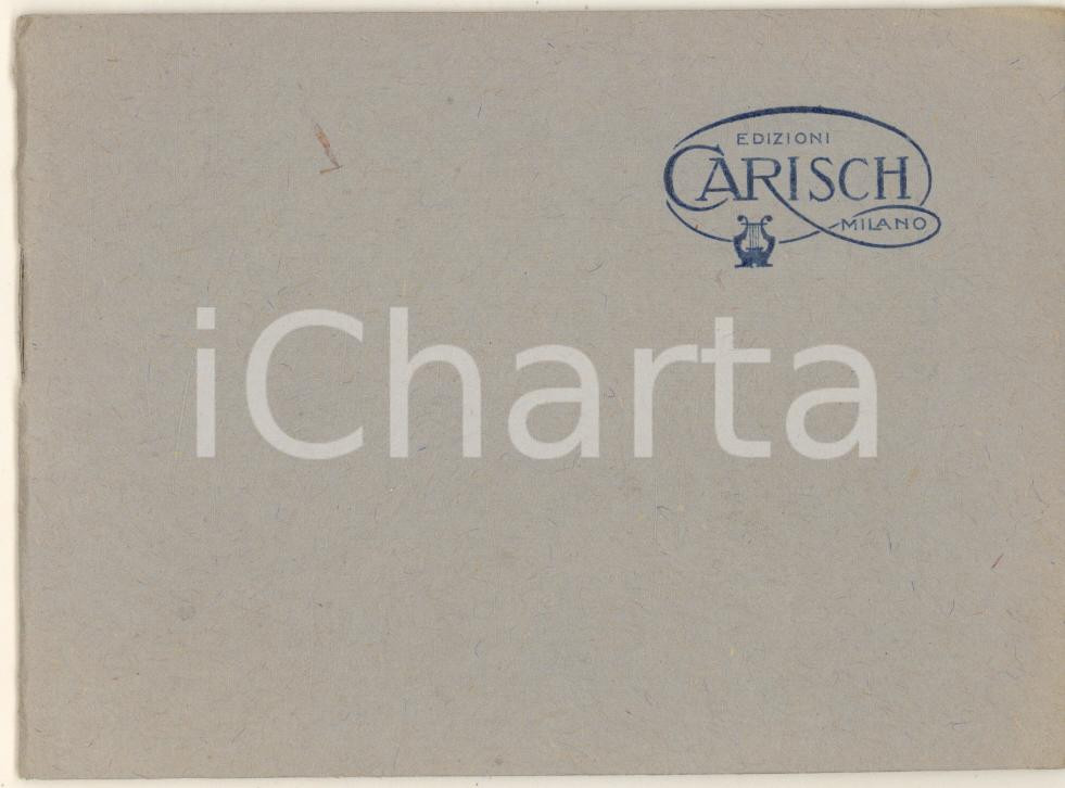 Libro, pubblicazione d epoca 1923 MUSICA MILANO Edizioni CARISCH  Catalogo tematico danze e intermezzi 3