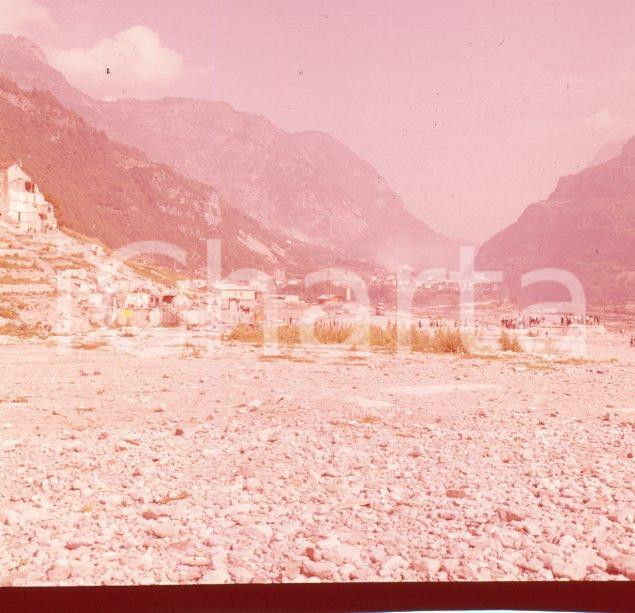 Fotografia d epoca originale 1963 LONGARONE BL Il paese dopo il disastro del Vajont POSITIVO ORIGINALE 1 1