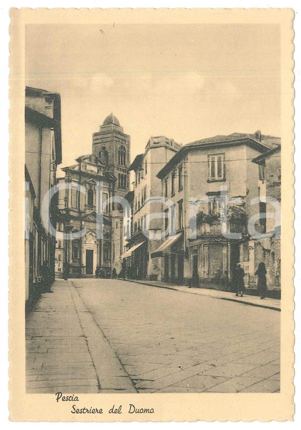 Cartolina originale da collezione 1940 ca PESCIA PT Sestriere del Duomo  Cartolina FG NV 1