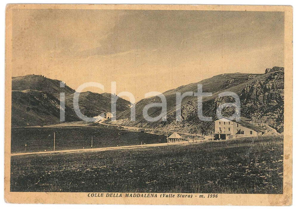 Cartolina originale da collezione 1951 VALLE STURA DI DEMONTE Colle della Mddalena  Cartolina FG VG 1