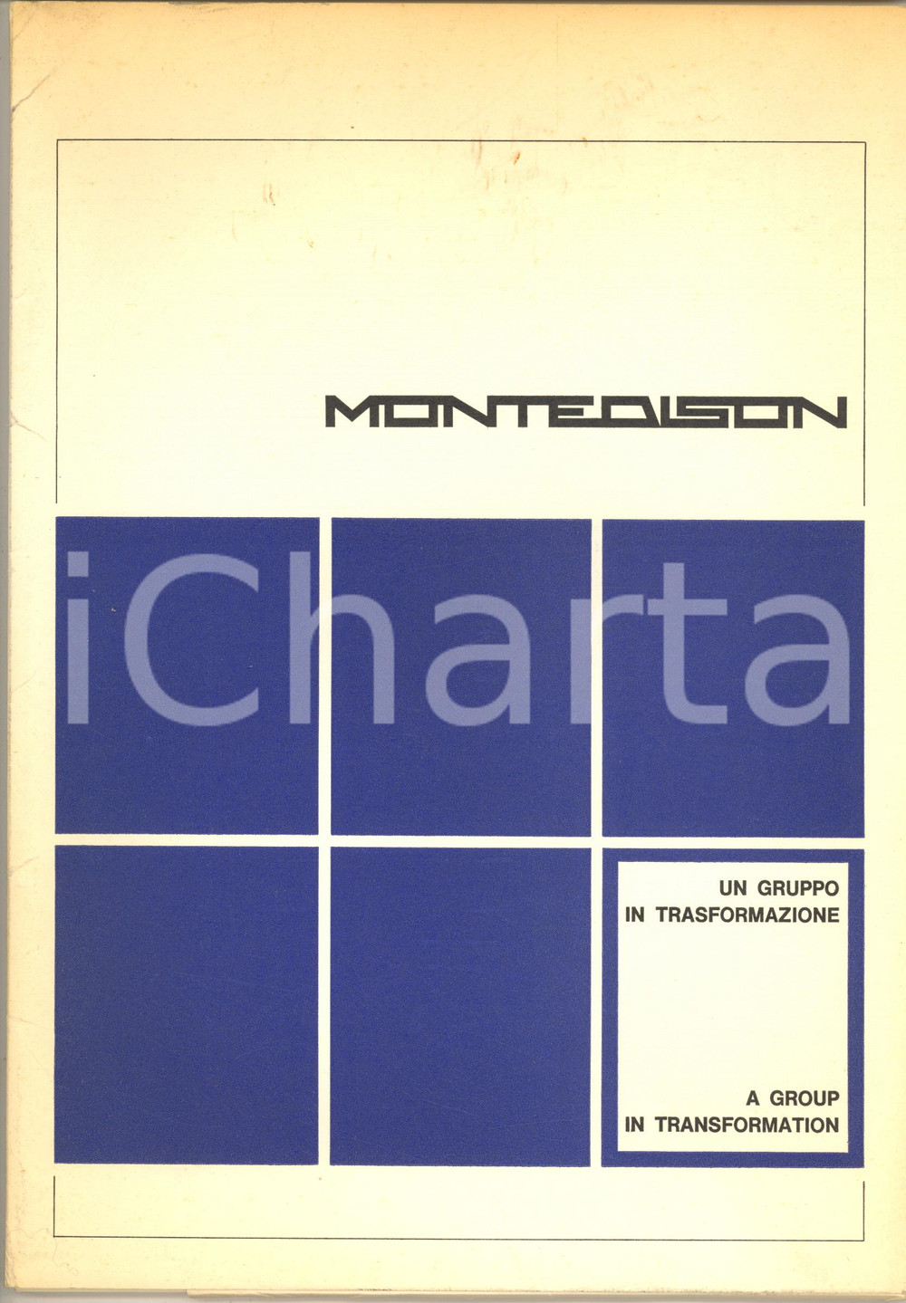 Libro, pubblicazione d epoca 1976 MILANO MONTEDISON Un gruppo in trasformazione Cartella ITAENG 1