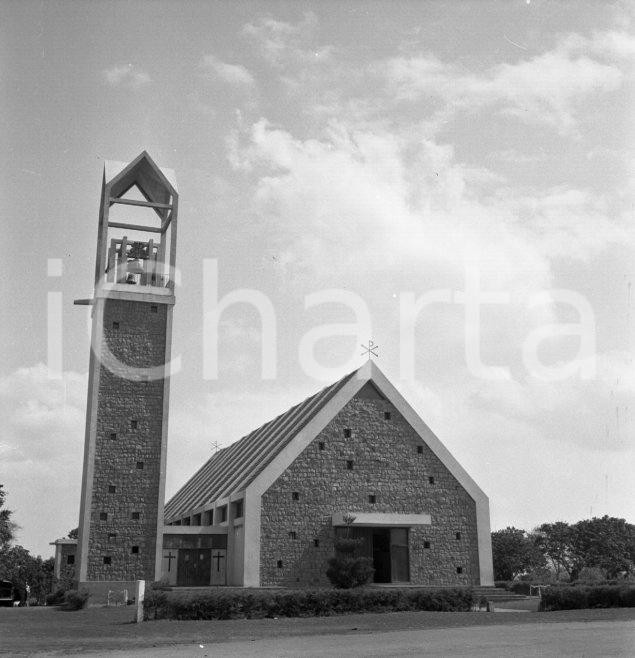 Fotografia d epoca originale 1965ca Paróquia São Gabriel Arcanjo da Matola  NEGATIVO ORIGINALE 1 1