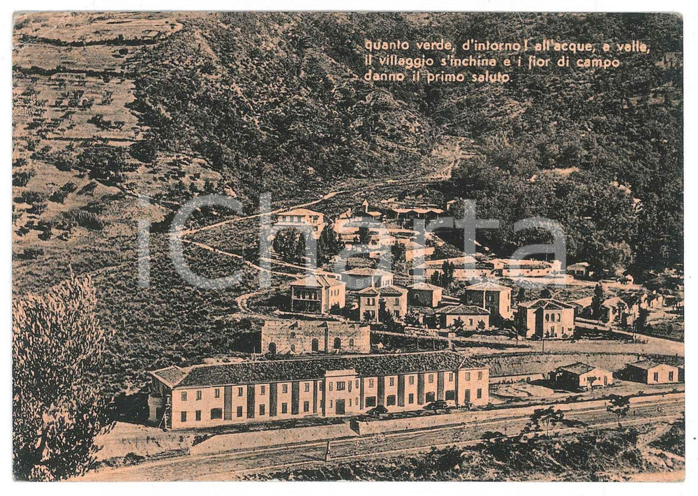 Cartolina originale da collezione 1955 ca GUARDIA PIEMONTESE Terme Luigiane e Rione dei Villini  Cartolina FG VG 1