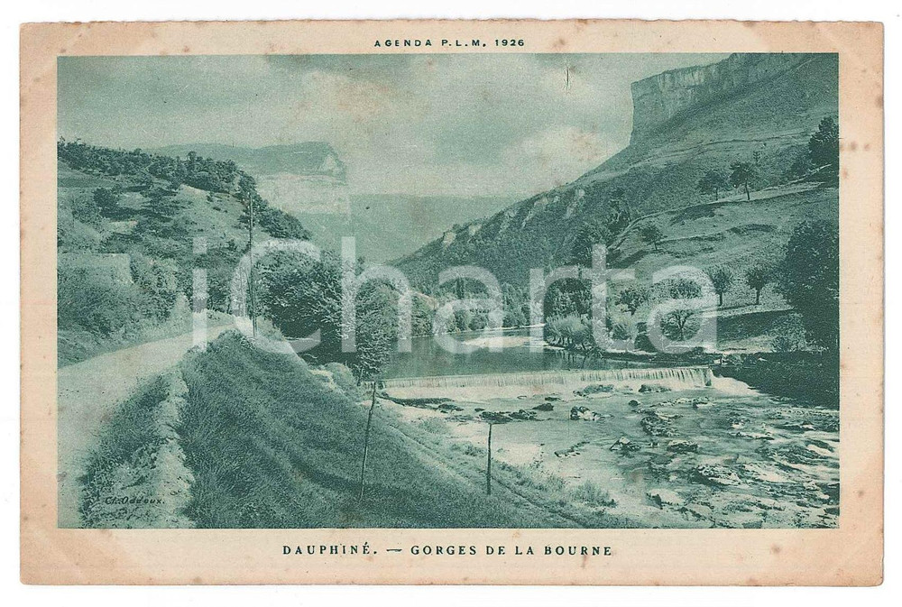 Cartolina originale da collezione 1926 DAUPHINÉ Gorges de la bourne  Postcard FP NV 1