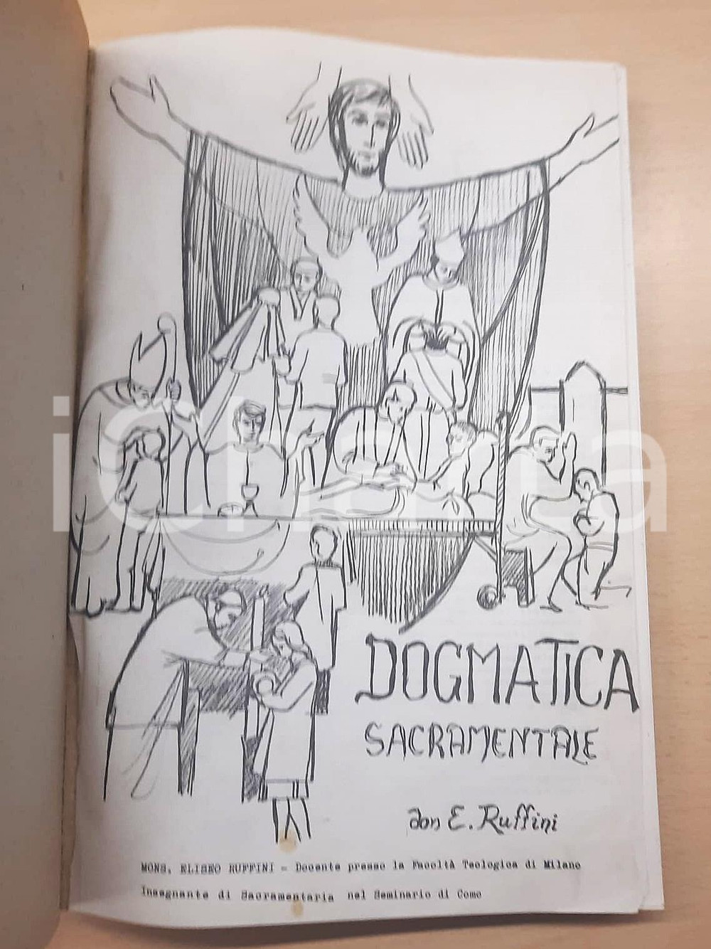 Libro, pubblicazione d epoca 1983 Mons. Eliseo RUFFINI  Dogmatica sacramentale Dattiloscritto 180 pp. 1