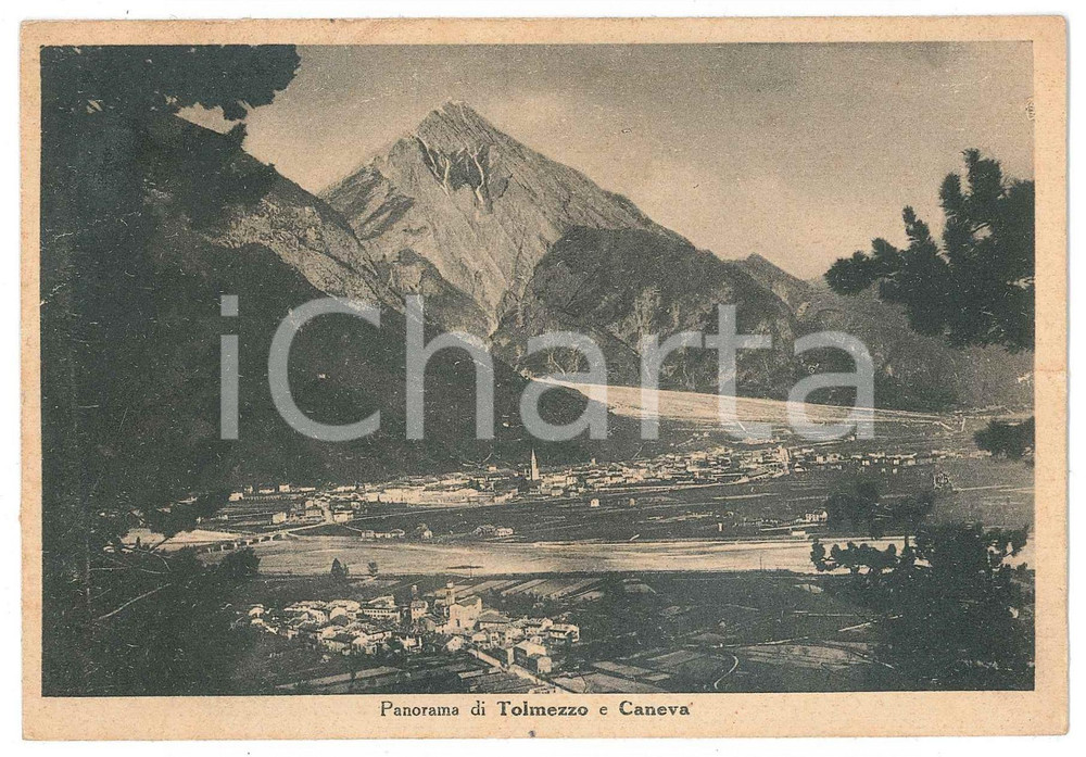 Cartolina originale da collezione 1940 ca CARNIA  TOLMEZZO Frazione CANEVA Panorama  Cartolina FG NV 1