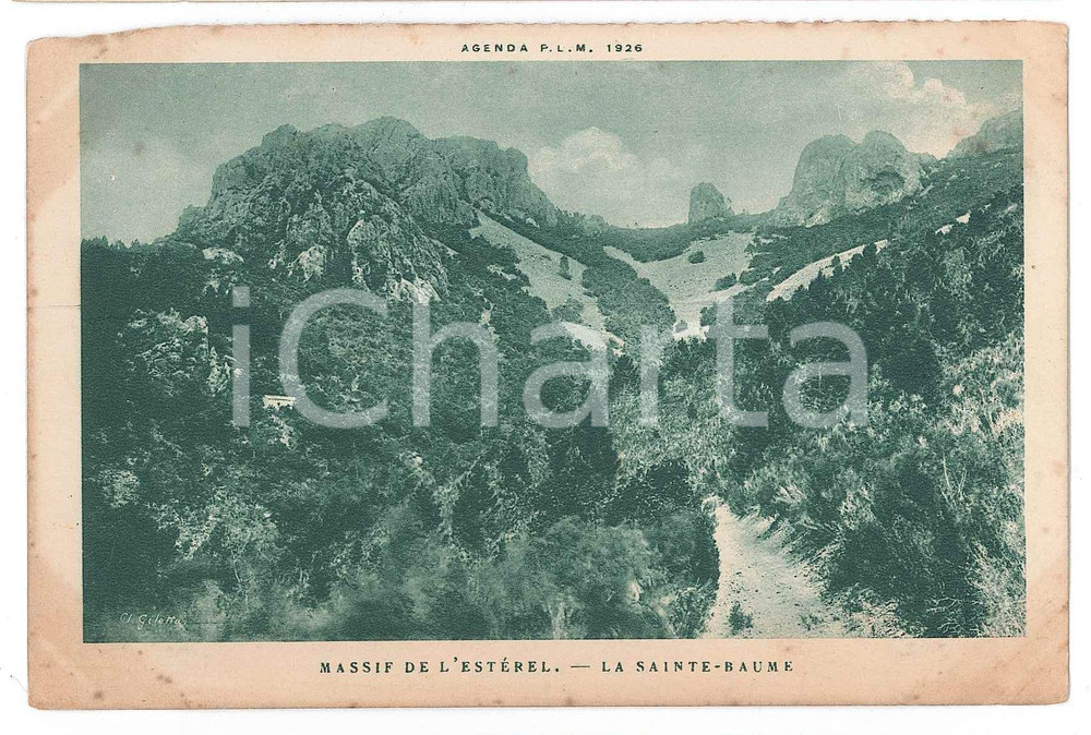 Cartolina originale da collezione 1926 MASSIF DE L ESTEREL La SainteBaume  Postcard FP NV 1