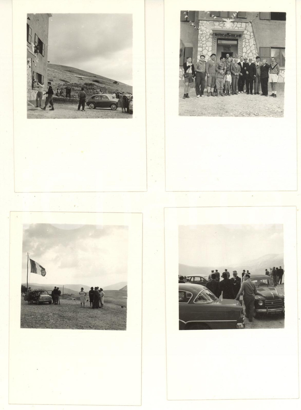 Fotografia d epoca originale 1959 FRONTIGNANO/ USSITA Inaugurazione rifugio CAI Città di Macerata 4 foto 1