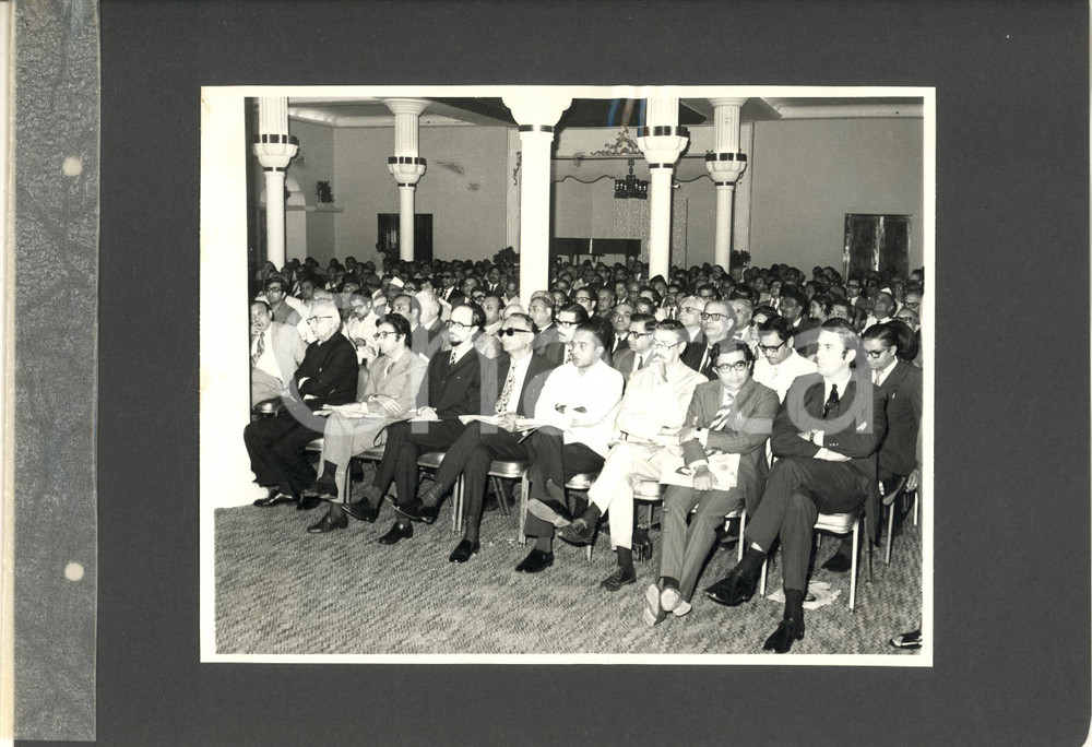 Fotografia d epoca originale 1974 BOMBAY Inaugurazione stabilimento BARODA RAYON SNIALON Conferenza stampa 8 1