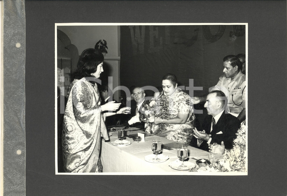 Fotografia d epoca originale 1974 BOMBAY Cerimonia per inaugurazione stabilimento BARODA RAYON SNIALON Foto 3 1