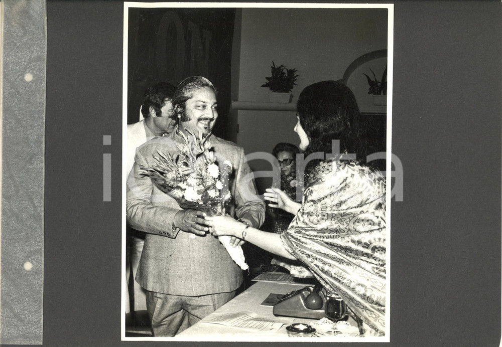 Fotografia d epoca originale 1974 BOMBAY Cerimonia per inaugurazione stabilimento BARODA RAYON SNIALON Foto 4 1