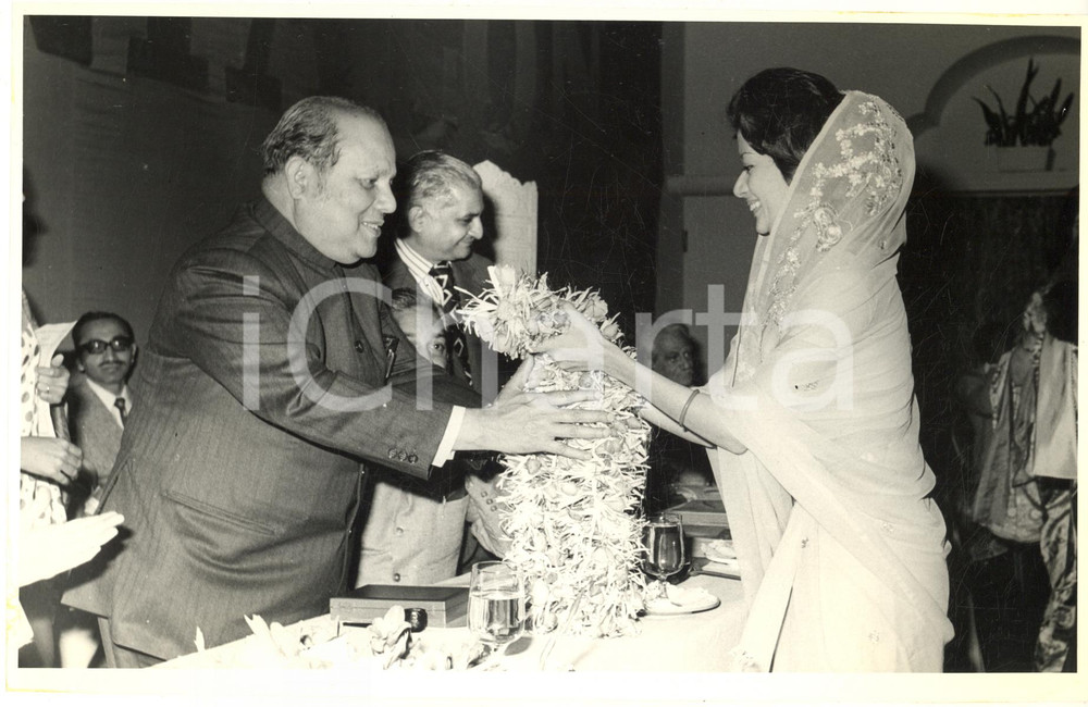 Fotografia d epoca originale 1974 BOMBAY Cerimonia per inaugurazione stabilimento BARODA RAYON SNIALON Foto 6 1