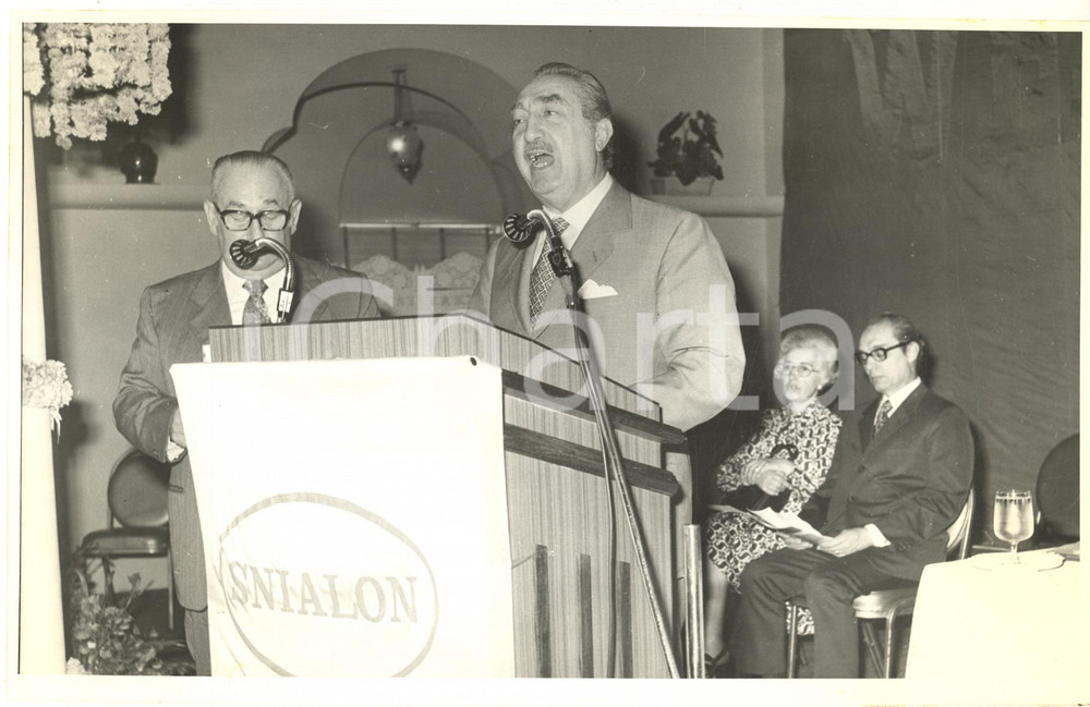 Fotografia d epoca originale 1974 BOMBAY Inaugurazione stabilimento BARODA RAYON SNIALON Conferenza stampa 15 1