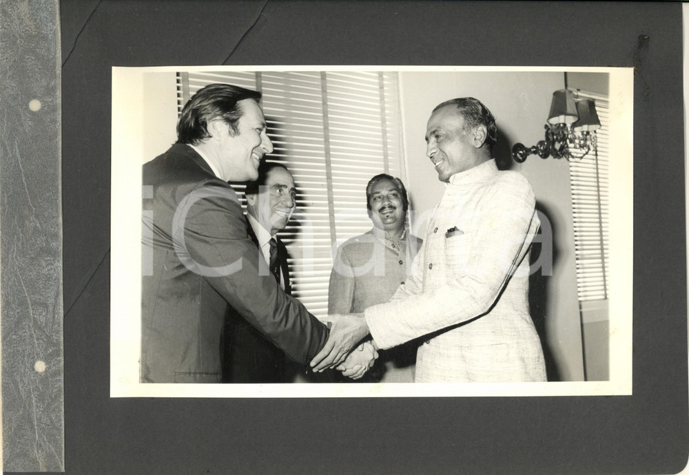 Fotografia d epoca originale 1974 BOMBAY Cerimonia per inaugurazione stabilimento BARODA RAYON SNIALON Foto 8 1