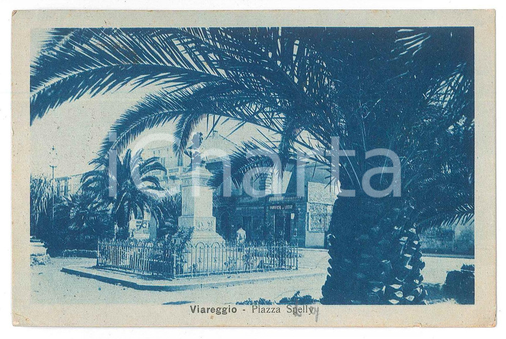 Cartolina originale da collezione 1926 VIAREGGIO Piazza Percy Bysshe Shelley PANIFICIO DI LUSSO  Cartolina FP VG 1