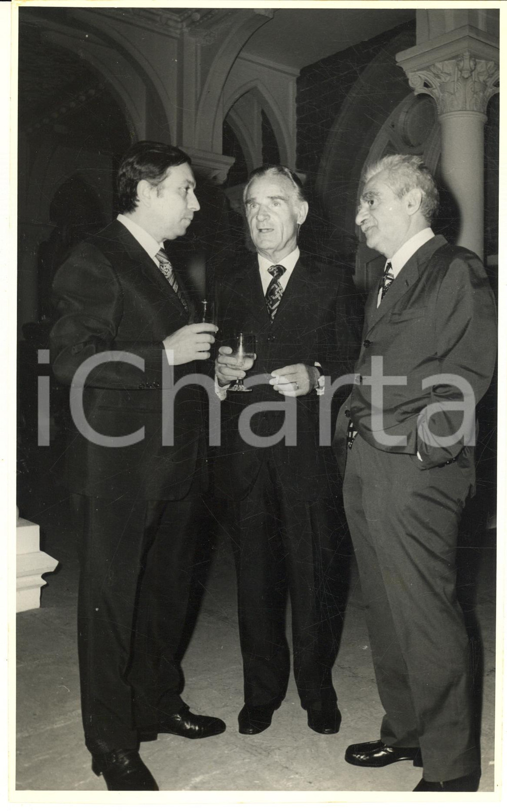 Fotografia d epoca originale 1974 BOMBAY Inaugurazione stabilimento BARODA RAYON SNIALON  Evento serale 2 1