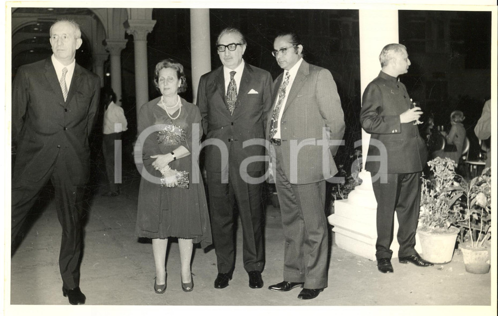 Fotografia d epoca originale 1974 BOMBAY Inaugurazione stabilimento BARODA RAYON SNIALON  Evento serale 5 1