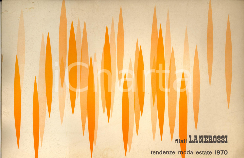 Materiale pubblicitario d’epoca 1970 Filati LANEROSSI  Tendenze moda estate  Campionario CON VERI FILATI 1