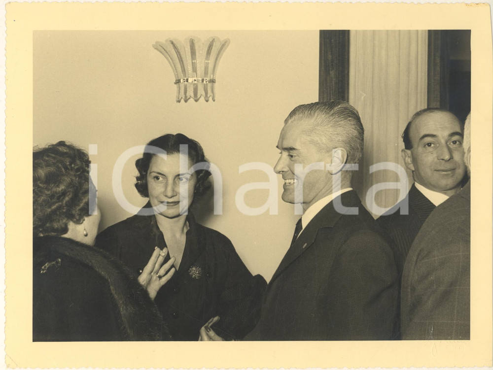 Fotografia d epoca originale 1957 ROTARY CLUB  ASCOLI PICENO  Serata all Hotel Jolly Foto 24x18 cm 1