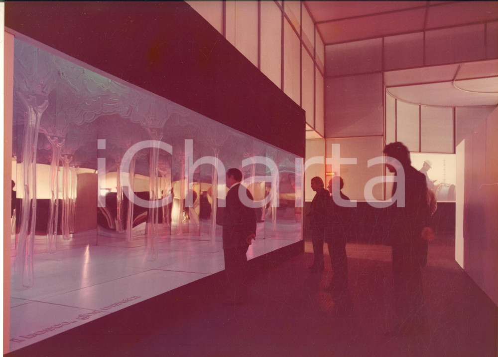 Fotografia d epoca originale 1977 FIERA DI MILANO Padiglione MONTEDISON  Bosco Gino MAROTTA Foto 30x22 1 1