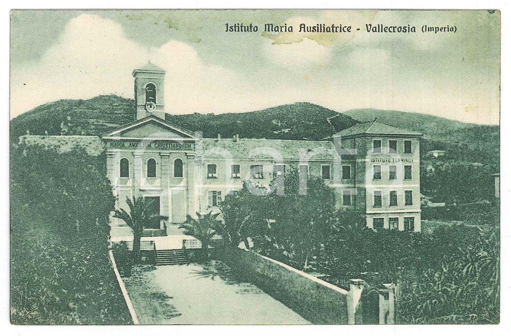 Cartolina originale da collezione 1929 VALLECROSIA IM Istituto Maria Ausiliatrice  Cartolina FP VG 1