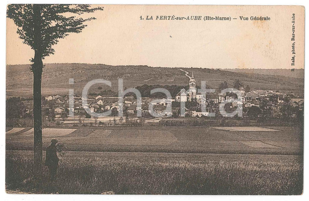 Cartolina originale da collezione 1930 ca LAFERTÉSURAUBE Vue générale  Carte postale FP NV 1