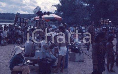 Fotografia d epoca originale 1976 SANDOKAN Sceneggiato TV la troupe sul set DIAPOSITIVA ORIGINALE 2 1