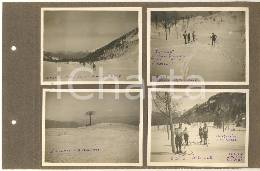 Fotografia d epoca originale 1927 ALPE TRE POTENZE e Valle delle Pozze  Mario AIAZZI MANCINI Lotto 4 foto 1