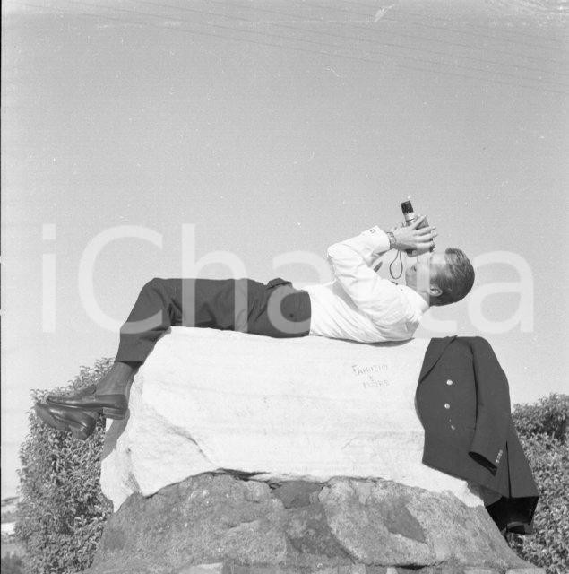 Fotografia d epoca originale 1965ca ROMA Warner BENTIVEGNA ritratto al Foro Romano NEGATIVO ORIGINALE 4 1