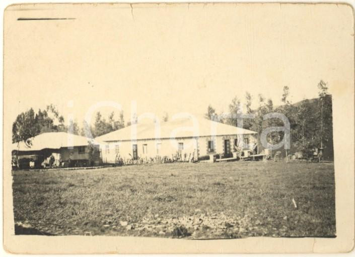 Fotografia d epoca originale 1935 ca AOI DEBRE TABOR ETIOPIA Ospedale  Foto 9x6 cm 1