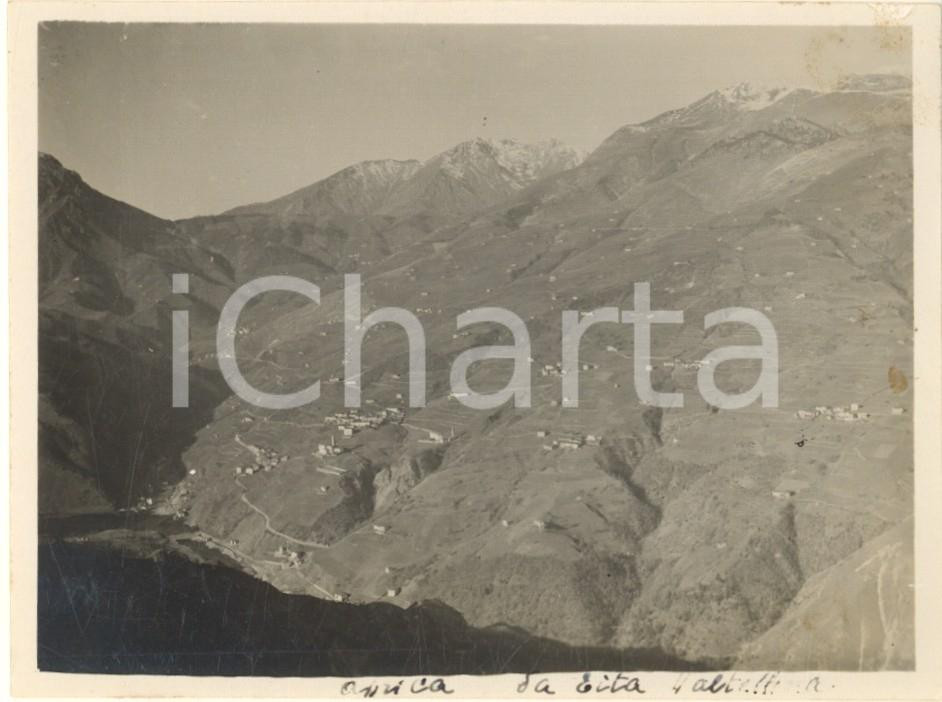 Fotografia d epoca originale 1929 ALPI VALTELLINESI  APRICA vista da Eita  Fotografia 12x9 cm 1