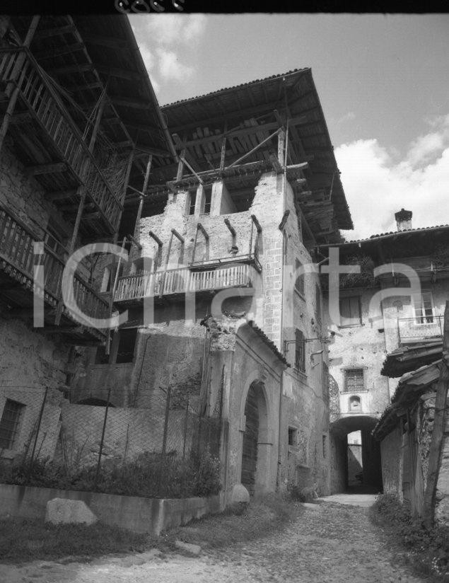 Fotografia d epoca originale 1953 CASTEL CONDINO TN Veduta artistica d epoca NEGATIVO ORIGINALE 2 1