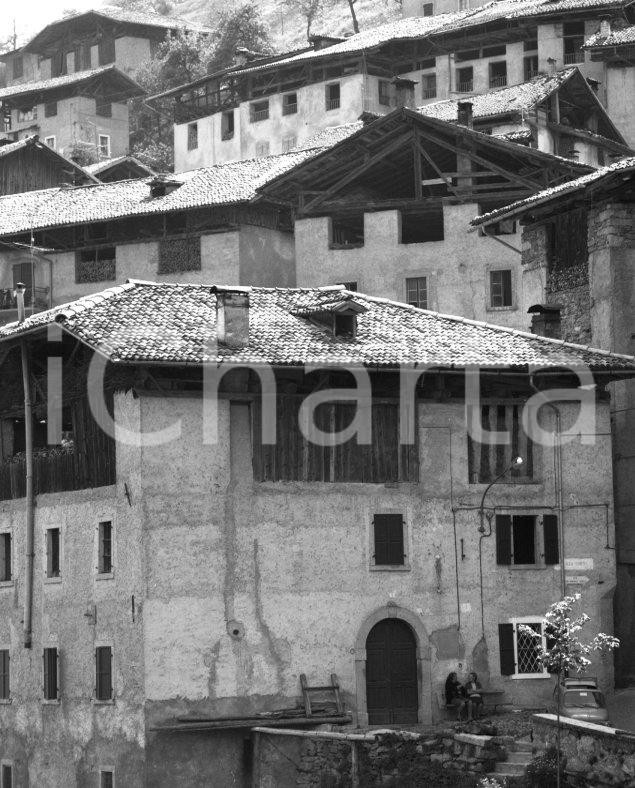 Fotografia d epoca originale 1953 CASTEL CONDINO TN Scorcio artistico d epoca NEGATIVO ORIGINALE 1