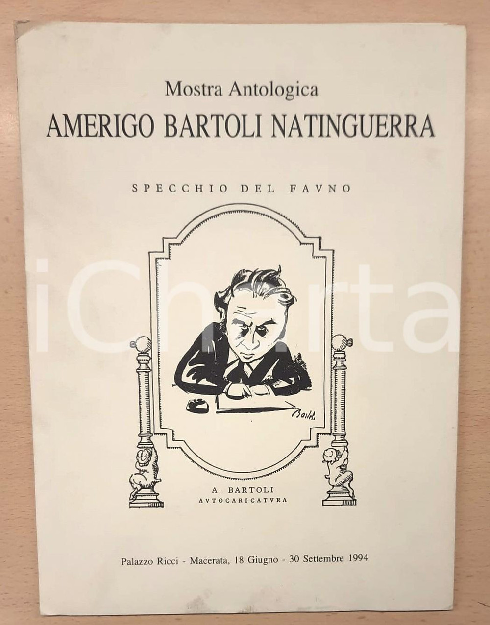 Libro, pubblicazione d epoca 1994 MACERATA Mostra Amerigo BARTOLI NATINGUERRA  Cartella stampa 1