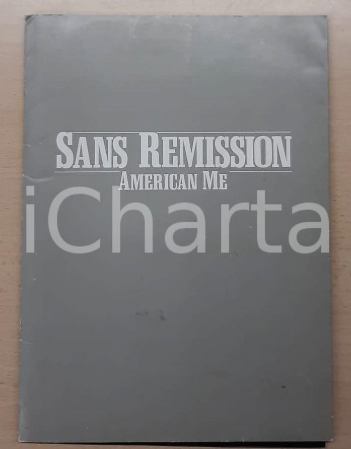 Libro, pubblicazione d epoca 1992 FESTIVAL DI CANNES Film Sans rémission American Me Cartella stampa 1