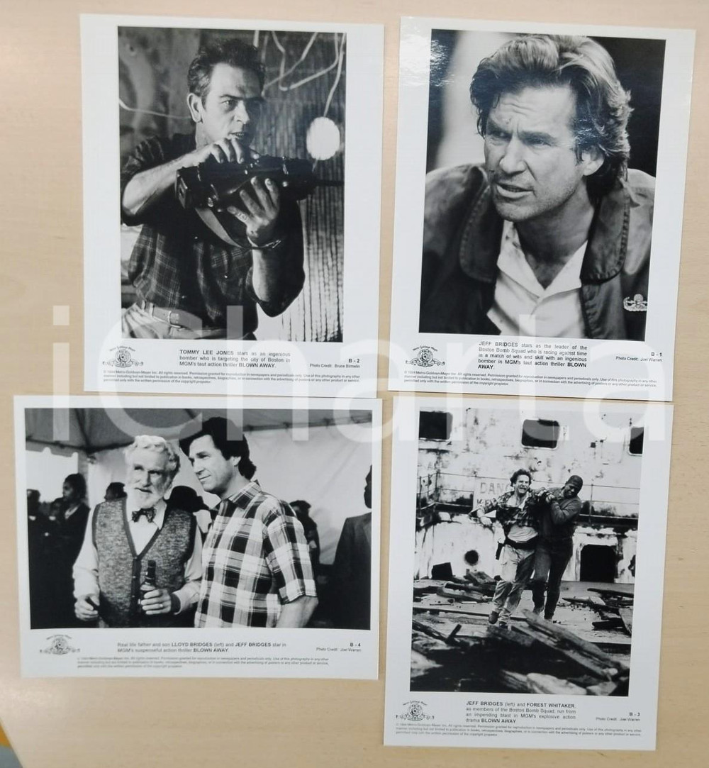 Materiale cinematografico d’epoca 1994 CINEMA BLOWN AWAY Jeff BRIDGES Tommy Lee JONES Forest WITHAKER Lotto 4 foto 1