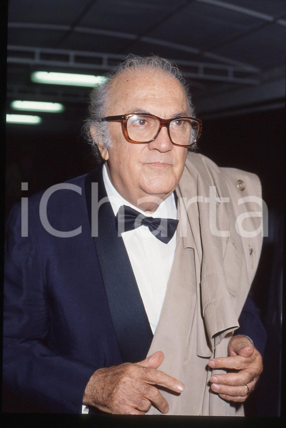 Fotografia d epoca originale 35mm vintage slide 1990 MOSTRA DI VENEZIA Federico FELLINI Ritratto regista 13 1