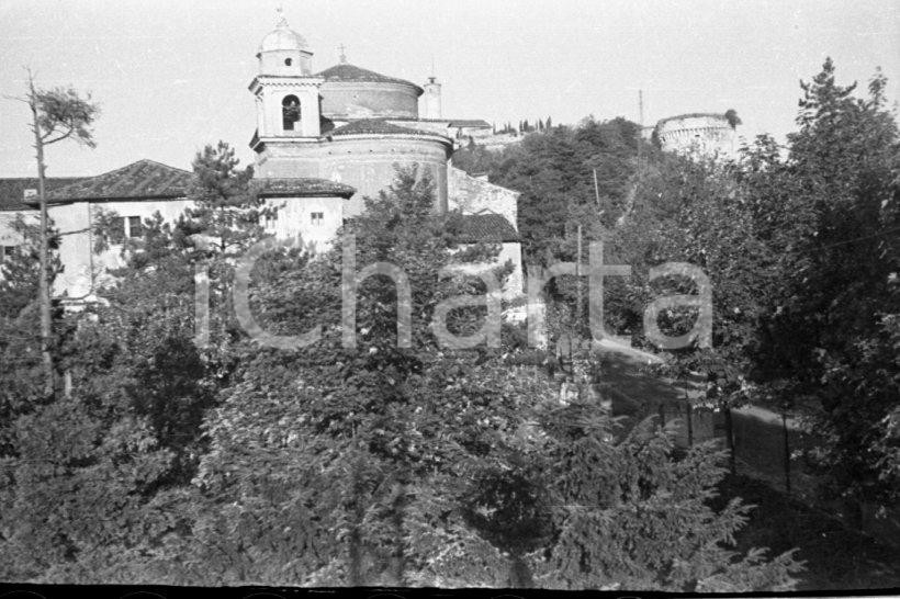Fotografia d epoca originale 1940 BRESCIA Chiesa di S. Pietro in Oliveto  Veduta  NEGATIVO ORIGINALE 1