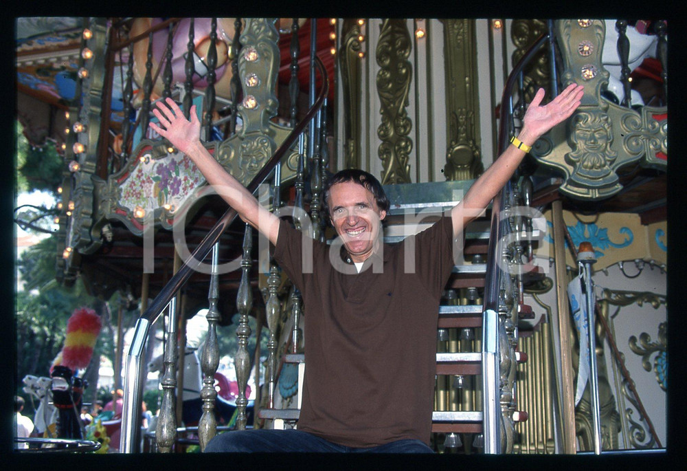 Fotografia d epoca originale 1998 Festival di CANNES Dario ARGENTO  Giostra 35mm VINTAGE SLIDE 36 1