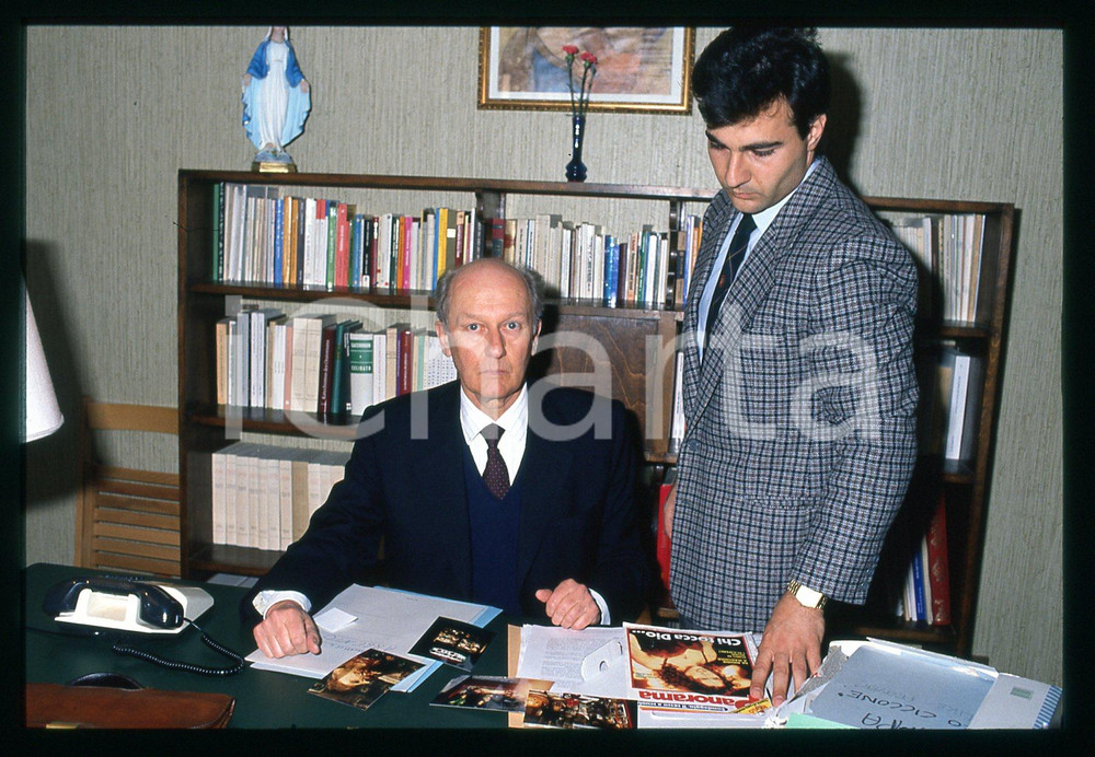 Fotografia d epoca originale 1990 ca ROMA Luigi CODA NUNZIANTE Fondatore FAMIGLIA DOMANI 35mm VINTAGE SLIDE 1