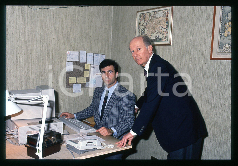 Fotografia d epoca originale 1990ca ROMA Luigi CODA NUNZIANTE Fondatore FAMIGLIA DOMANI 35mm VINTAGE SLIDE 2 1