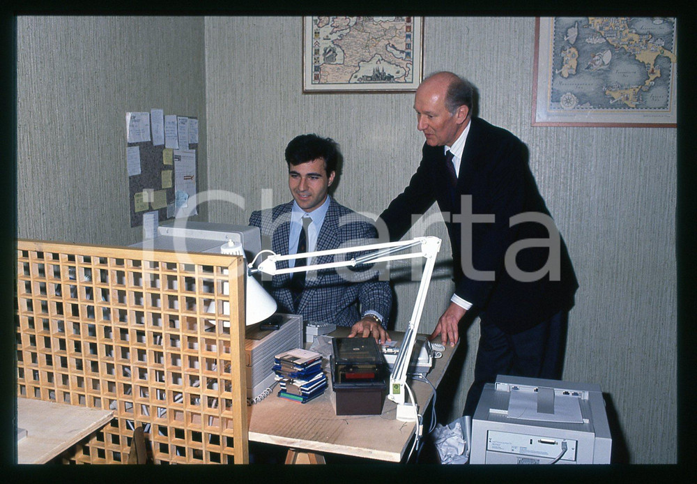 Fotografia d epoca originale 1990ca ROMA Luigi CODA NUNZIANTE Fondatore FAMIGLIA DOMANI 35mm VINTAGE SLIDE 3 1